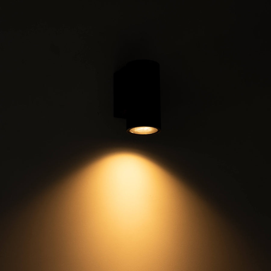 LED's Light Außenwandleuchte - GU10-Fassung - IP44 wasserdicht - Anthrazit - Modell Carpi - lidstore.shop