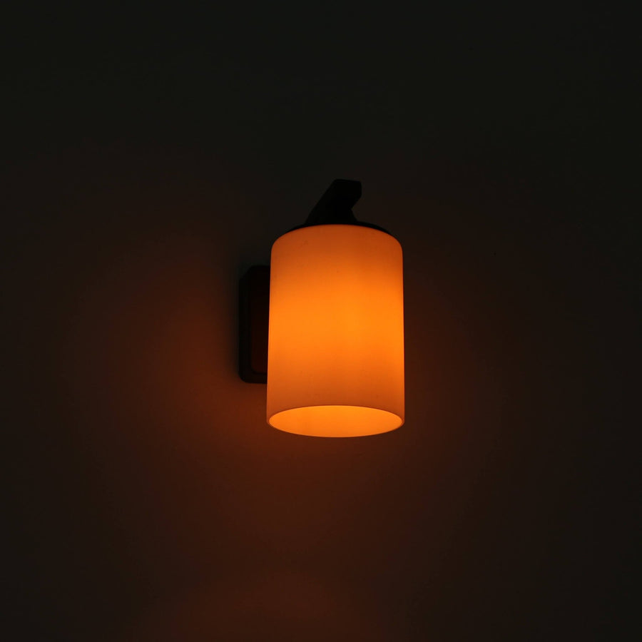 LED's Light LED Wall Lamp Milky with E27 fitting - IP44 - Model Noto - Anthracite - LED.nl