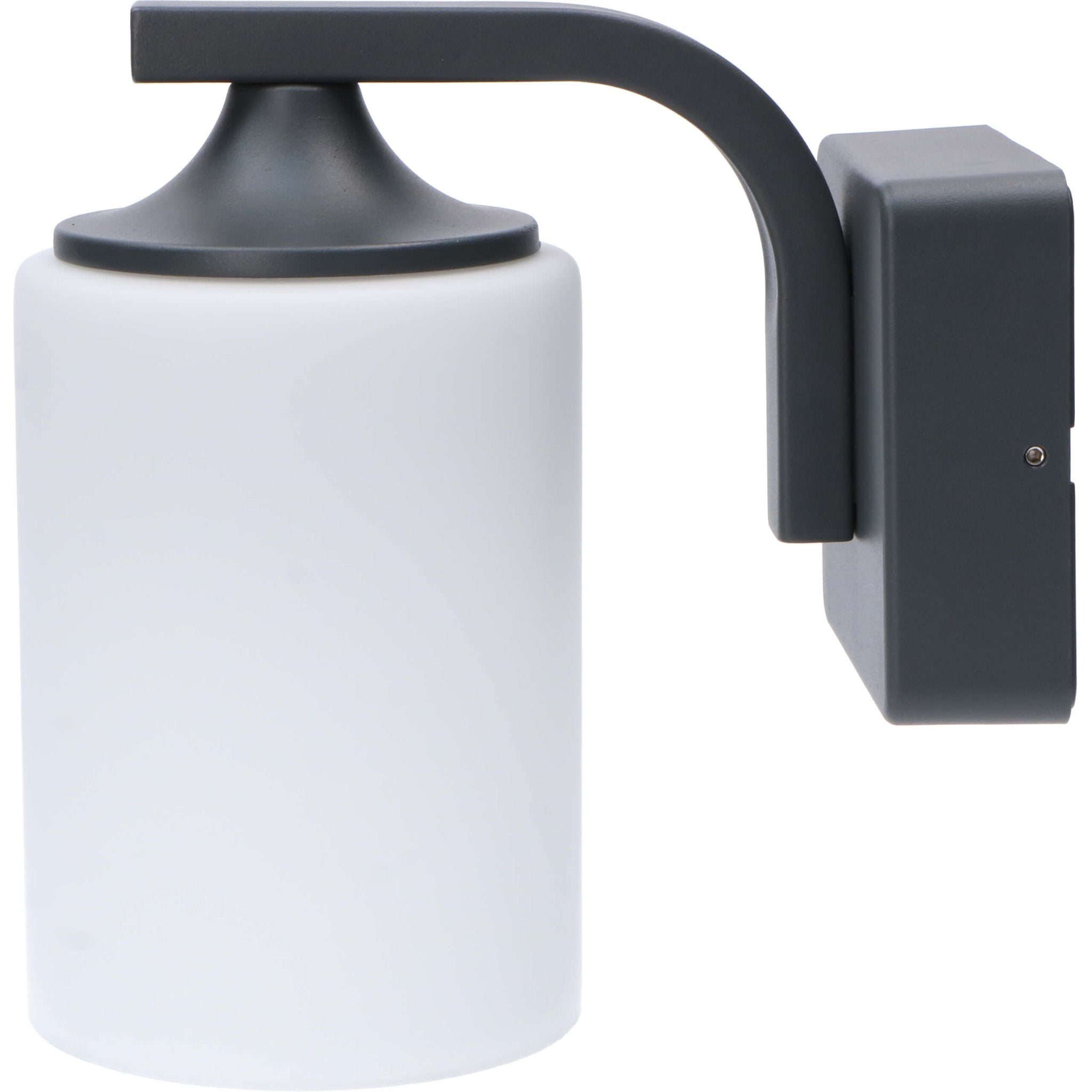 LED's Light LED Wandlamp Milky met E27 fitting - IP44 - Model Noto - Antraciet Wandlampen LED.nl