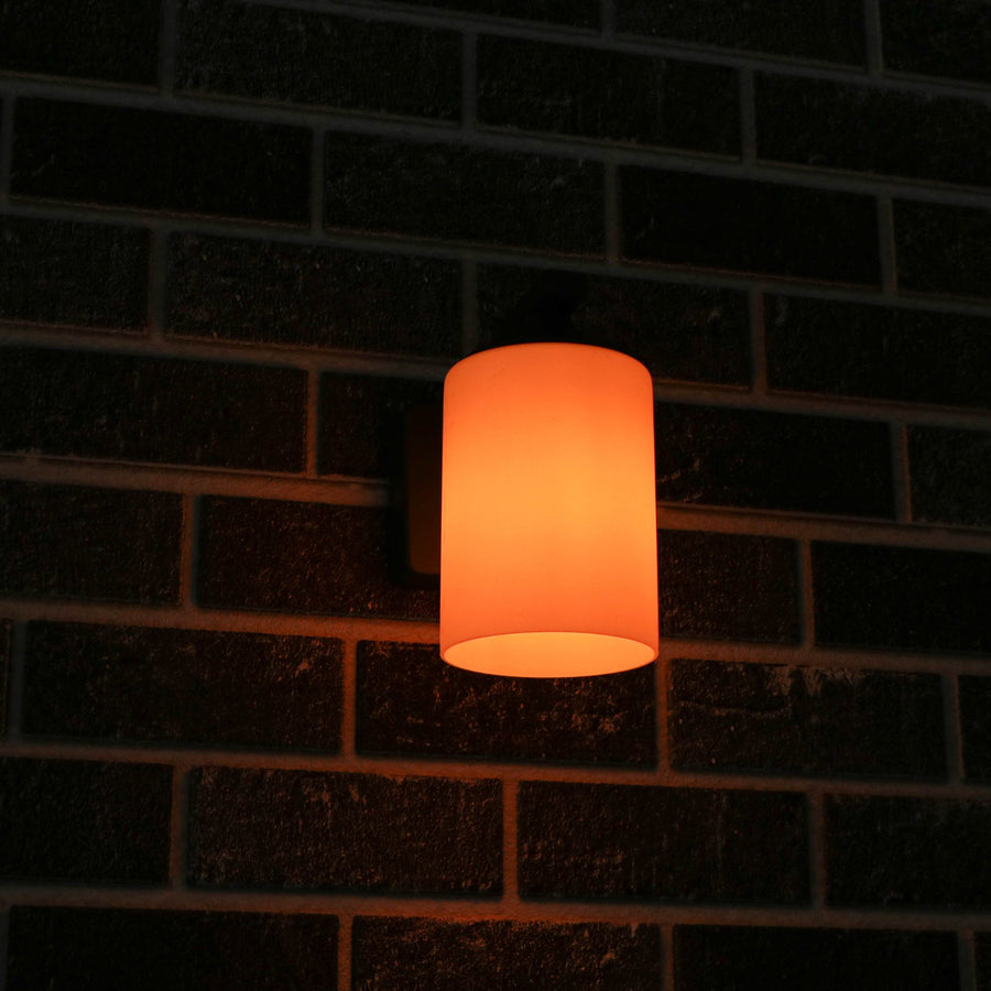 LED's Light LED Wall Lamp Milky with E27 fitting - IP44 - Model Noto - Anthracite - LED.nl