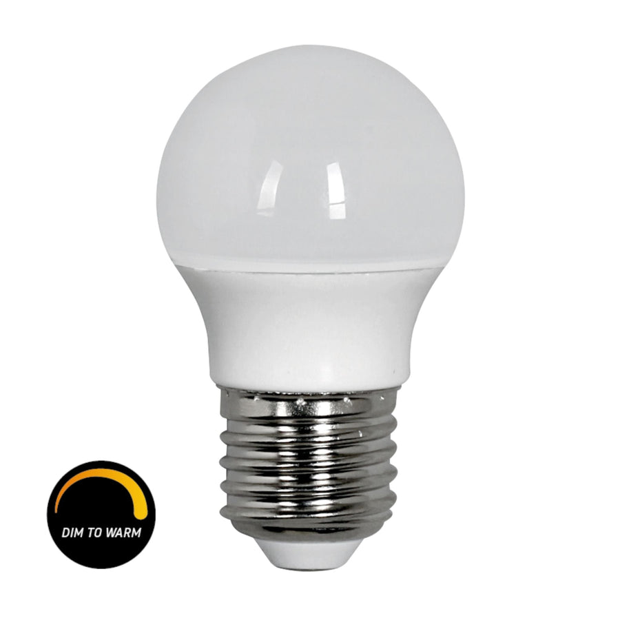 LED.nl Dimmbare LED-Lampe E27 – 45 mm – Licht dimmbar von 2700 K bis 1800 K extra warmweiß – G45 - lidstore.shop