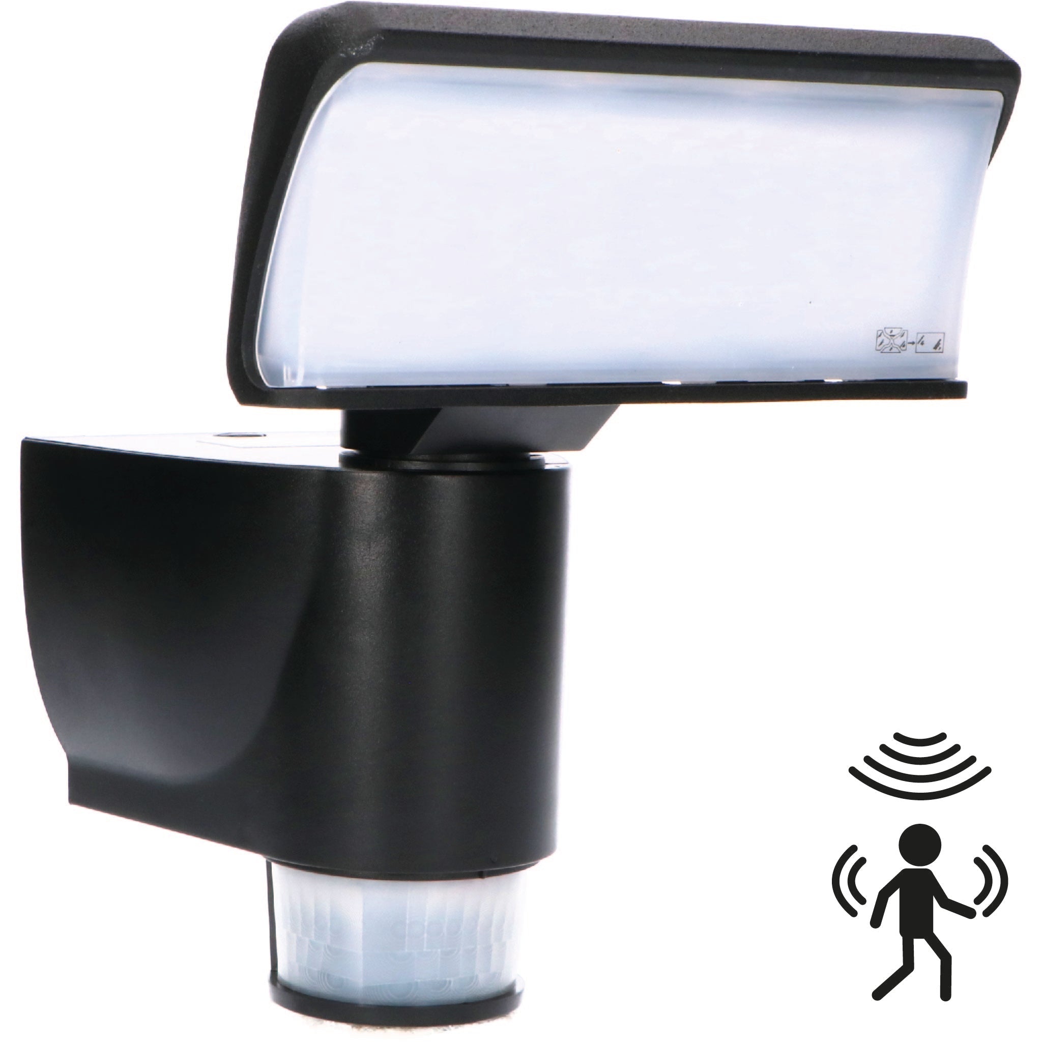 LED's Light LED Schijnwerper met Sensor - Automatische bewegingsvolging - Zwart Lichtbronnen Led.nl