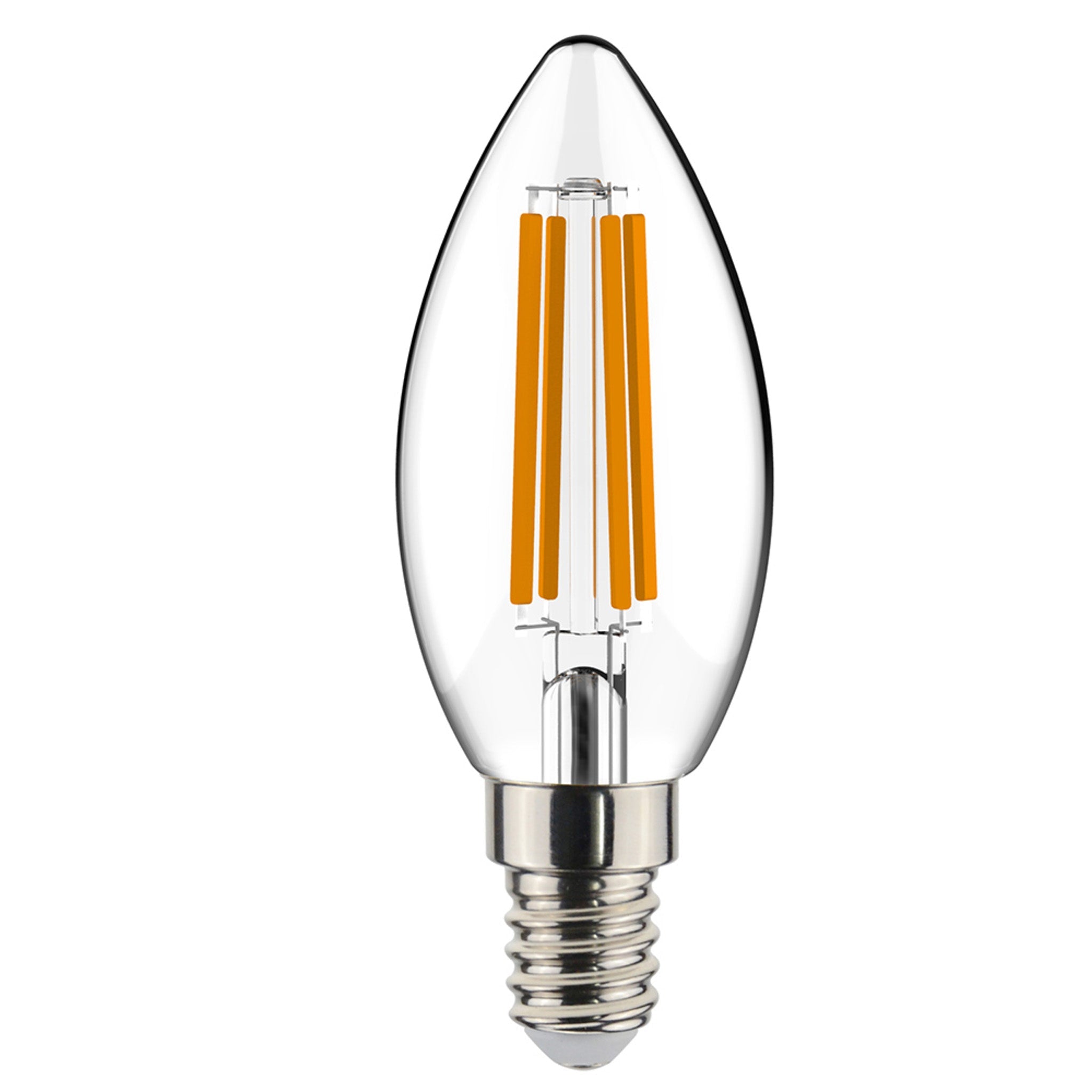 LongLife LED Lamp E14 Filament Kaars - Dimbaar zonder dimmer - C35 Kaarslamp Dimbare filamentlampen LED.nl