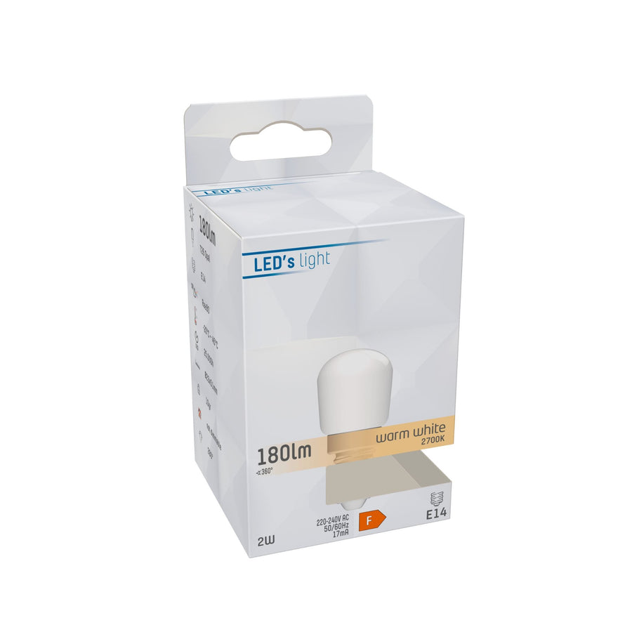 LongLife LED Lamp E14 - T26 - Suitable for refrigerator and extractor hood - Warm white - 2W (19W) - LED.nl