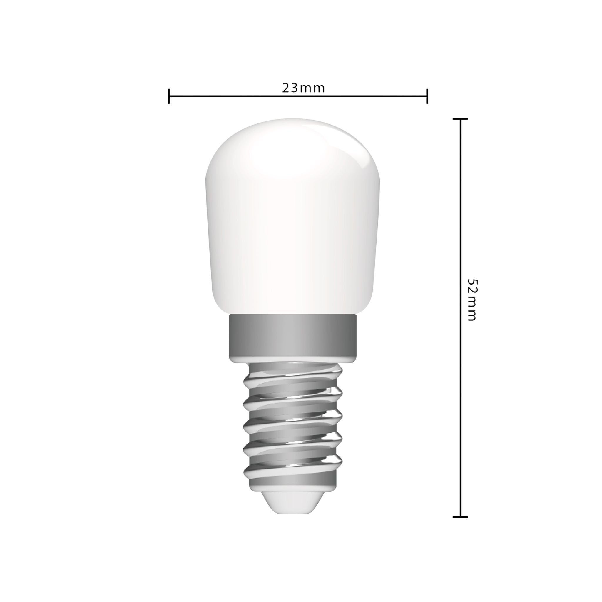 LongLife LED Lamp E14 - T26 - Geschikt voor koelkast en afzuigkap - Warm wit - 2W (19W) Lichtbronnen LED.nl