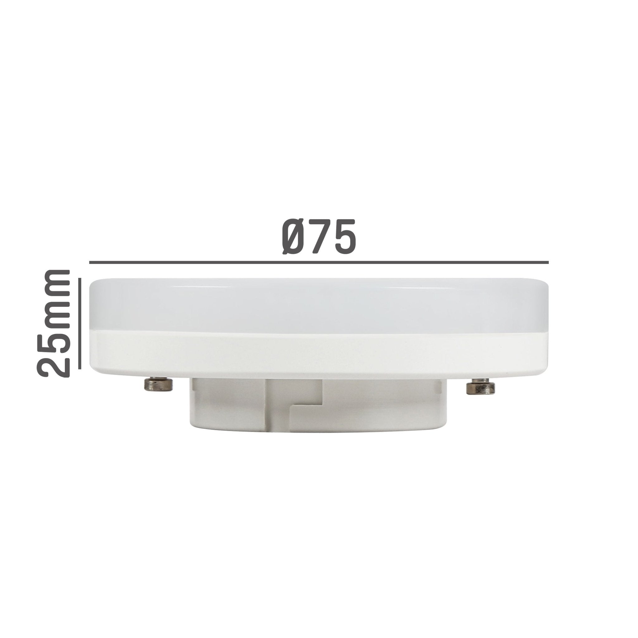 LED Lamp met GX53 fitting - Dimbaar koud wit licht - 6W/48W Dimbare lampen LED.nl