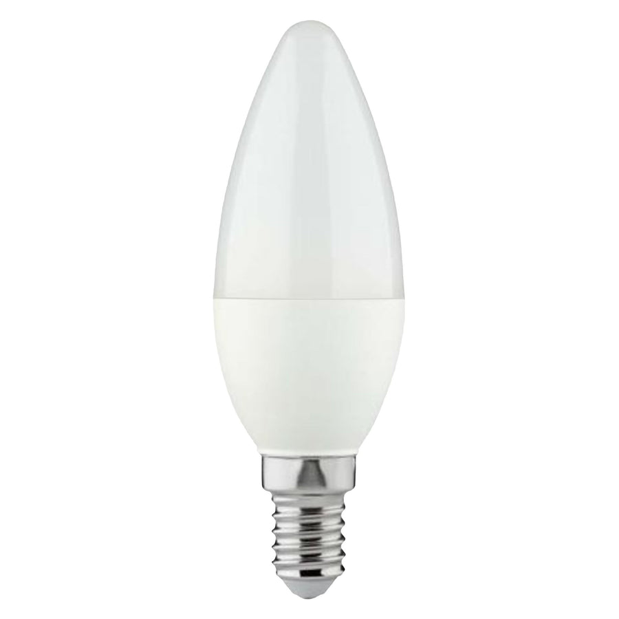 LongLife LED Lamp Candle E14 - Matt - Warm white light - 4W replaces 40W - Value pack - 5 candle lamps - LED.nl