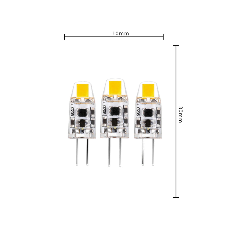 G4 LED Lamps - 12V - 1W replaces 10W - Warm white light - 3PACK - LED.nl