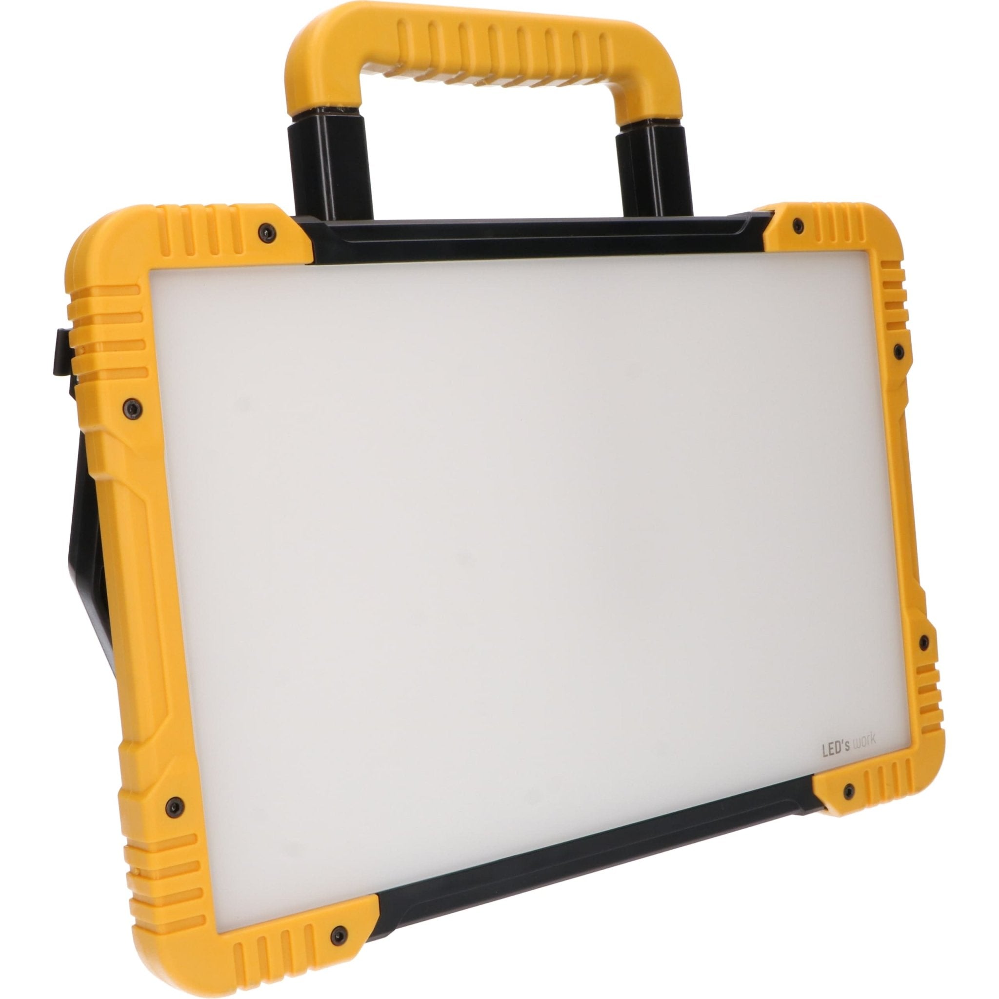LED's Light 18V Hybride LED Bouwlamp 5500lm - Incl Adapters - Bedraad en draadloos te gebruiken – IP54 – Rough Service Tested – 47W Bouwlampen LED.nl