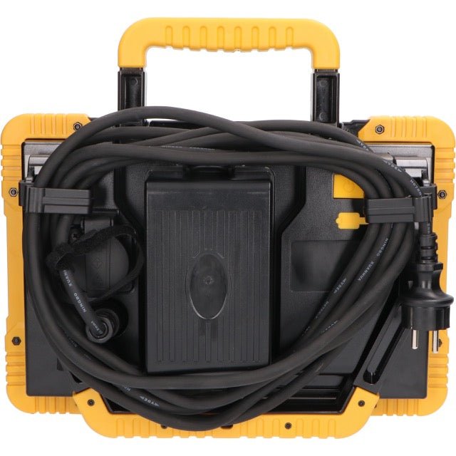 LED's Light 18V Hybride LED Bouwlamp 5500lm - Incl Adapters - Bedraad en draadloos te gebruiken – IP54 – Rough Service Tested – 47W Bouwlampen LED.nl