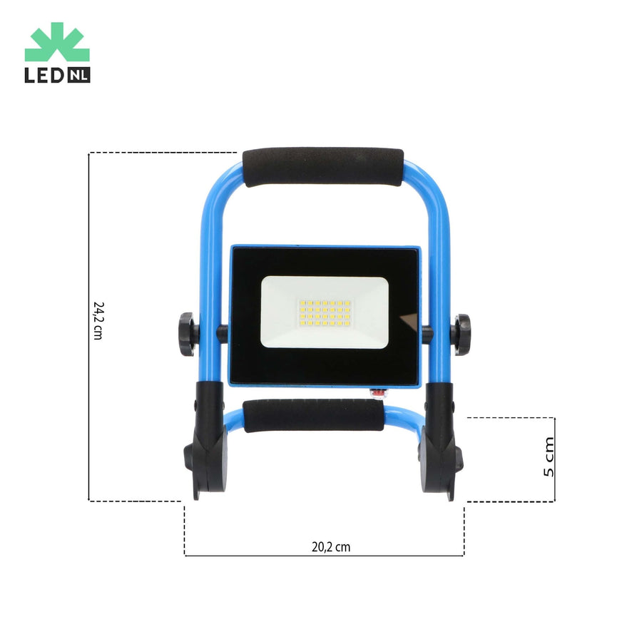 LED's Light Basic Work Lamp 700 - Rechargeable with battery - Compact and foldable - IP54 - LED.nl