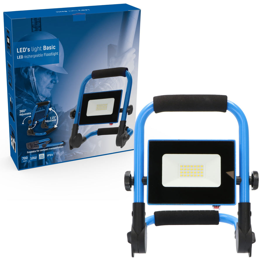 LED's Light Basic Work Lamp 700 - Rechargeable with battery - Compact and foldable - IP54 - LED.nl