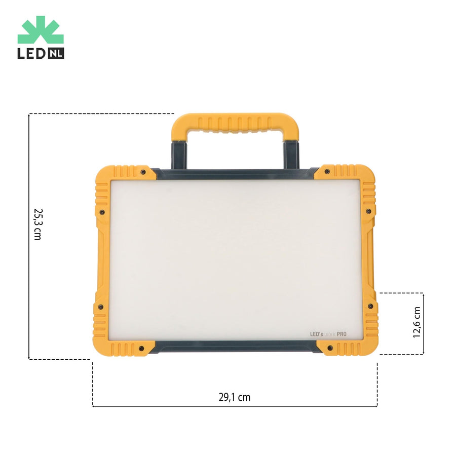 LED's Work Akku-LED-Bauleuchte 1500 - Kabelloser Akkubetrieb - IP54 - Härtetest - lidstore.shop