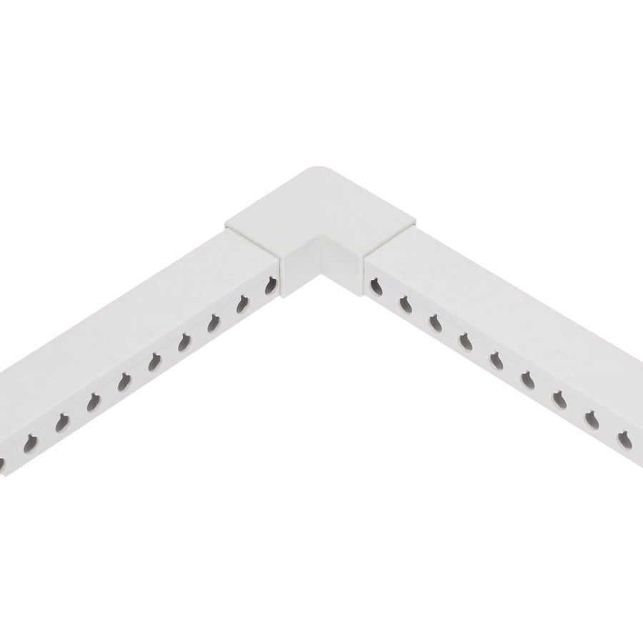 OrgaNice Kabelwannen-Set - Selbstklebender Organizer für Schreibtisch &amp; Fernseher - Weiß - lidstore.shop