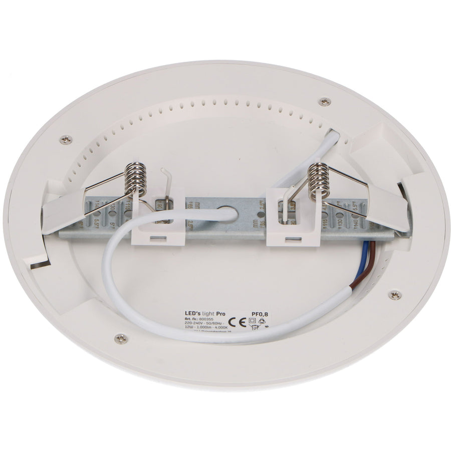 PRO LED Inbouw plafondlamp ø 16 cm - Ultra dun - Dimbaar koud wit licht - 12W Plafondlampen LED.nl