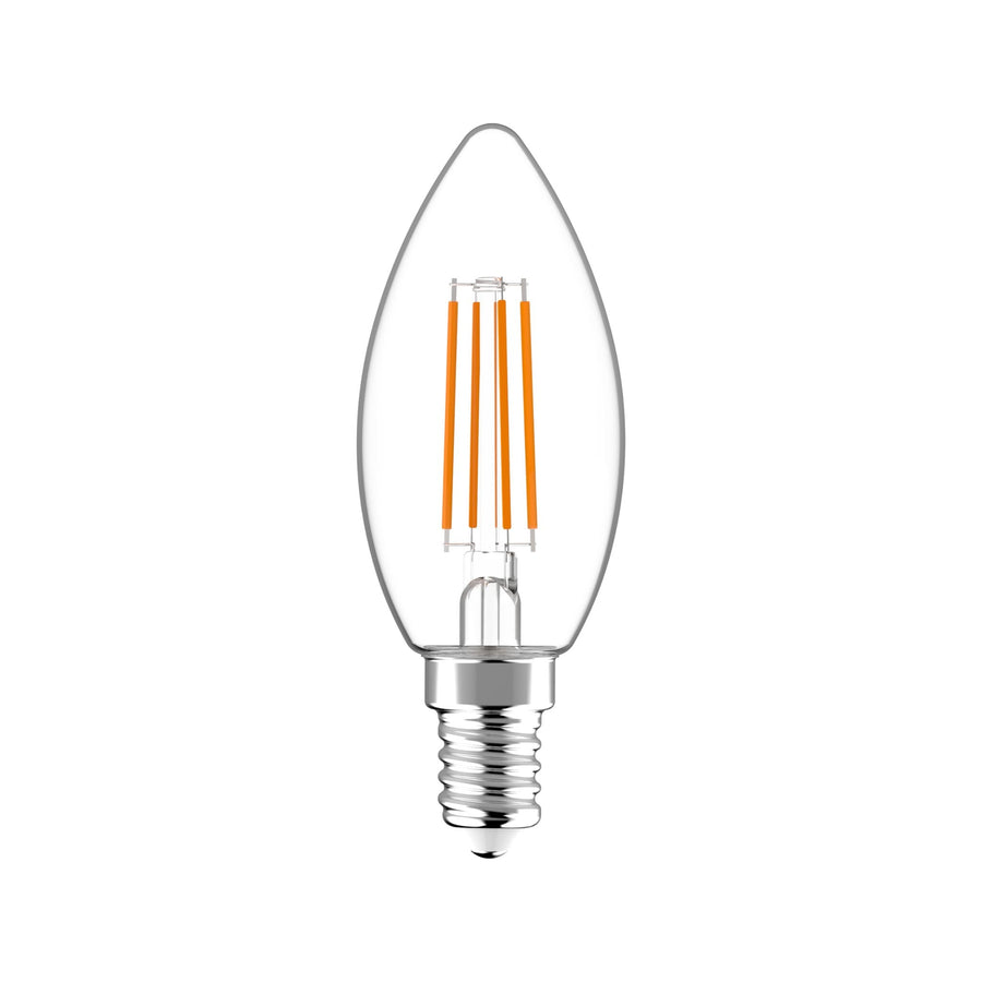 ProDim LED Filament Candle Bulb E14 - Clear - Dimmable warm white light - 4.5W (40W) - LED.nl