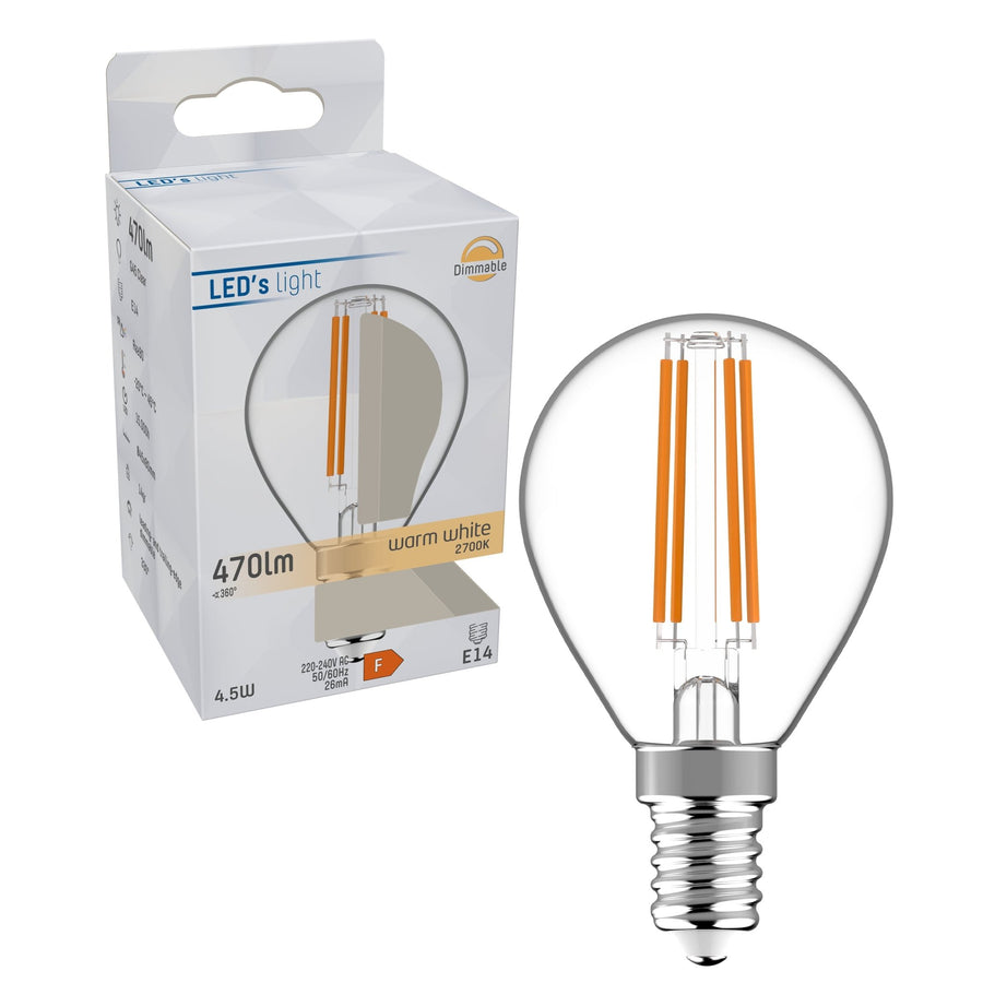 Dimmable LED Lamp E14 - Dimmable warm white light - 470 lm - LED.nl