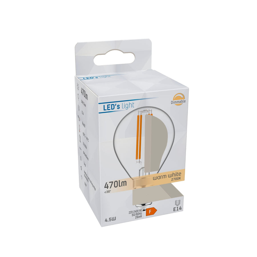 Dimmable LED Lamp E14 - Dimmable warm white light - 470 lm - LED.nl