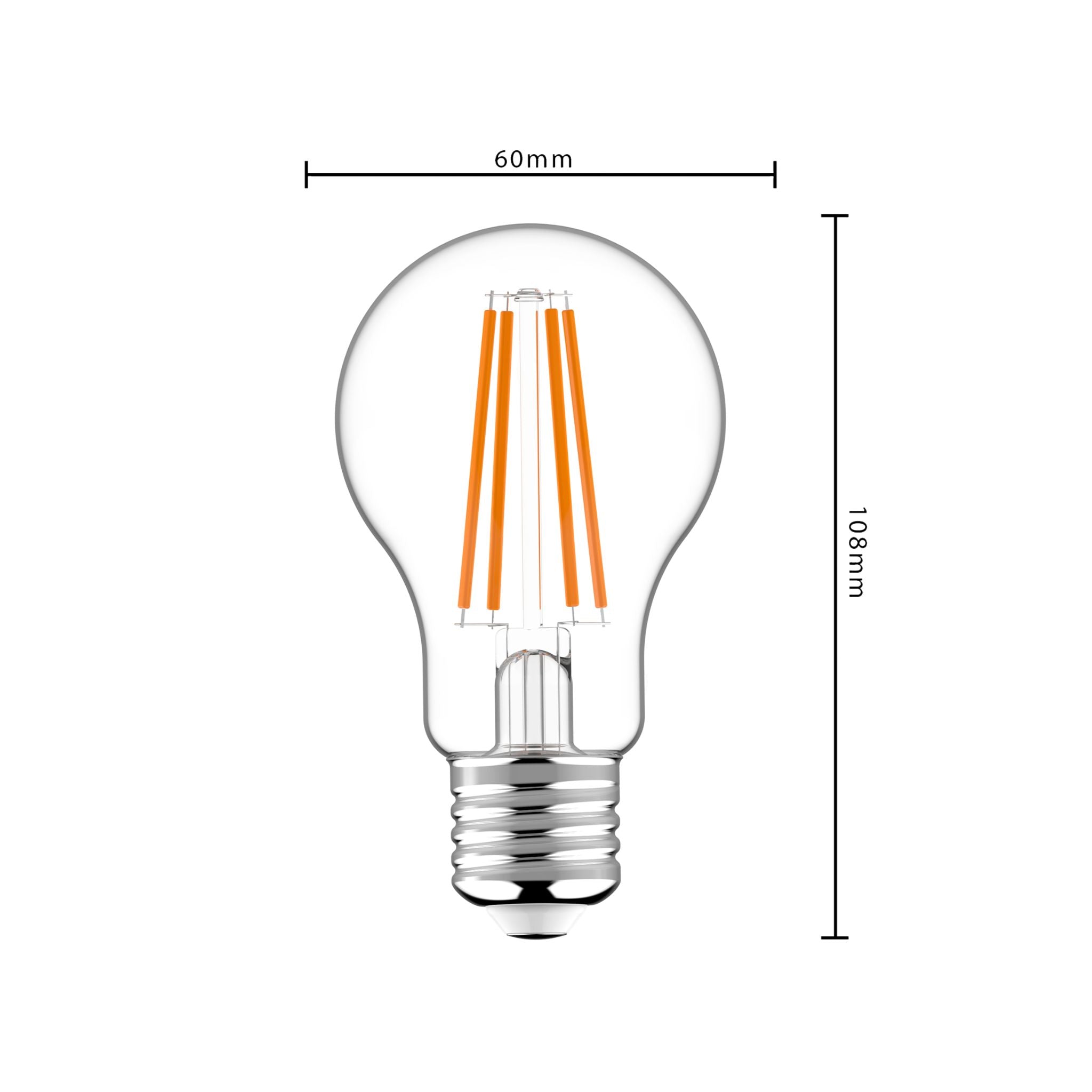 ProDim LED Filament Lamp E27 - Helder - Dimbaar warm wit licht - 7W vervangt 60W Dimbare filament lampen LED.nl