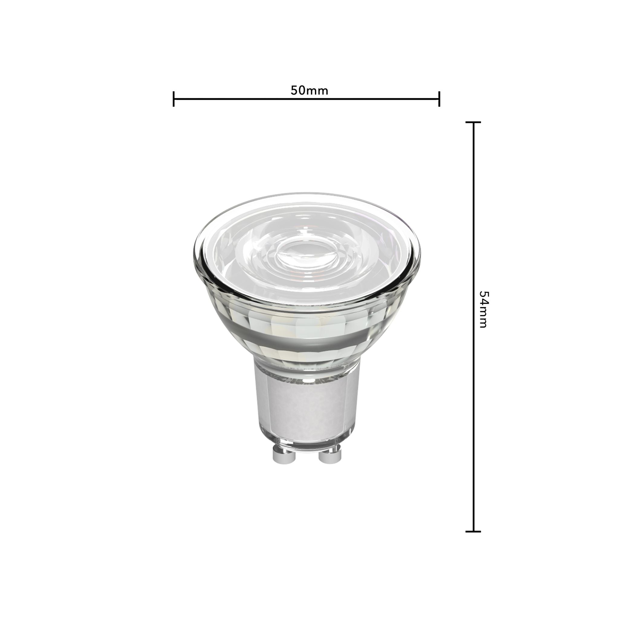 GU10 LED Lamp - Dimbaar warm wit licht - 5W vervangt 75W - 1 spot Dimbare spotjes LED.nl