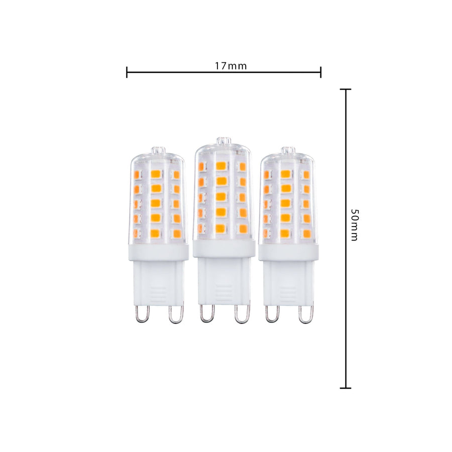 ProDim LED-Stecklampe G9 – Dimmbares warmweißes Licht – 220–240 V – 3,5 W (28 W) – 3 Lichter - lidstore.shop