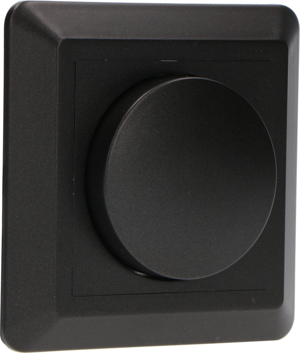 Professional Complete Dimmer voor alle dimbare (LED) lampen - Fase afsnijding aansnijding - Zwart Dimmers LED.nl