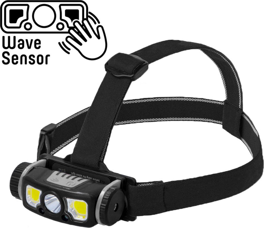 Professionelle batteriebetriebene LED-Stirnlampe mit Zoomfunktion – Wiederaufladbar – IP44 – Dimmbar – 250 lm - lidstore.shop