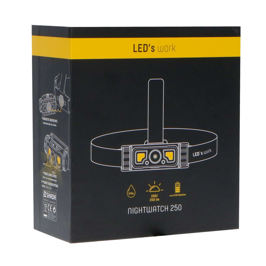 Professionelle batteriebetriebene LED-Stirnlampe mit Zoomfunktion – Wiederaufladbar – IP44 – Dimmbar – 250 lm - lidstore.shop