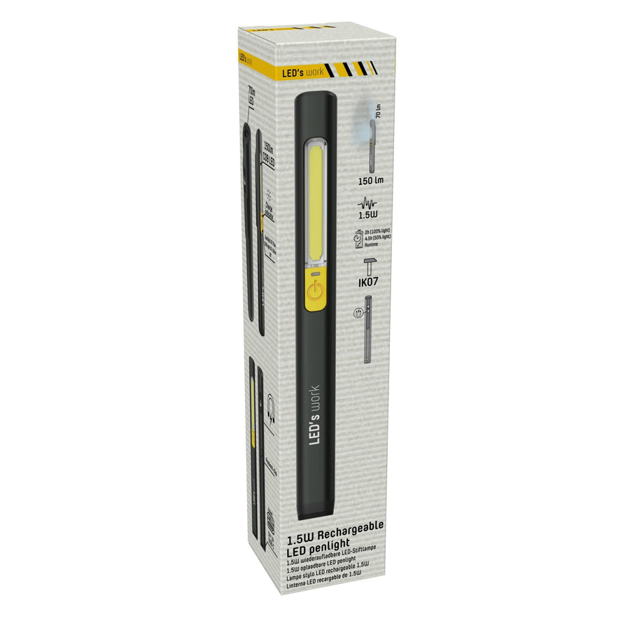 LED's Work Lamp with Battery 150 - Ultra compact - Wireless &amp; Rechargeable - 2 light points - LED.nl
