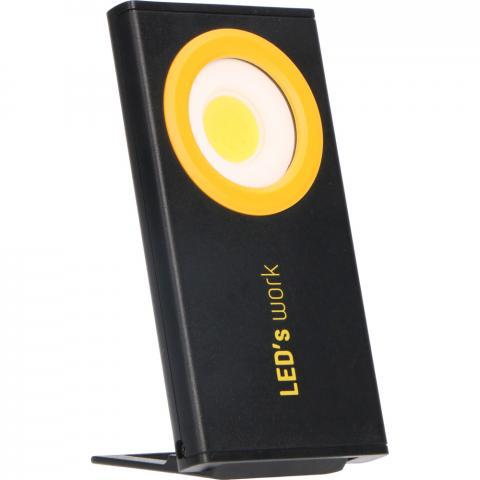 LED's Work Werklamp op Accu 350 - Met magneet, haak of voet - Draadloos & Oplaadbaar - 2 lichtpunten Werklampen LED.nl
