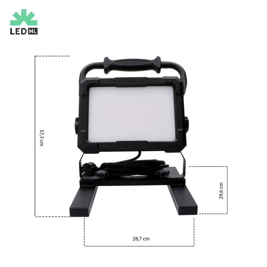 Professionelle LED-Bauleuchte 100 W – rauer Einsatz getestet – 5 Meter Kabel – 9000 Lumen – IP65 - lidstore.shop