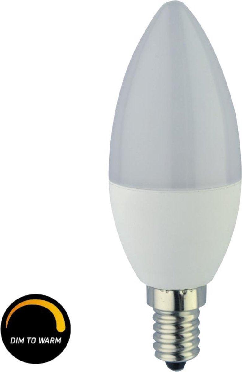 Proventa Dimmable LED Lamp E14 - Light color dimmable to extra warm white light - 1 x Candle lamp - LED.nl