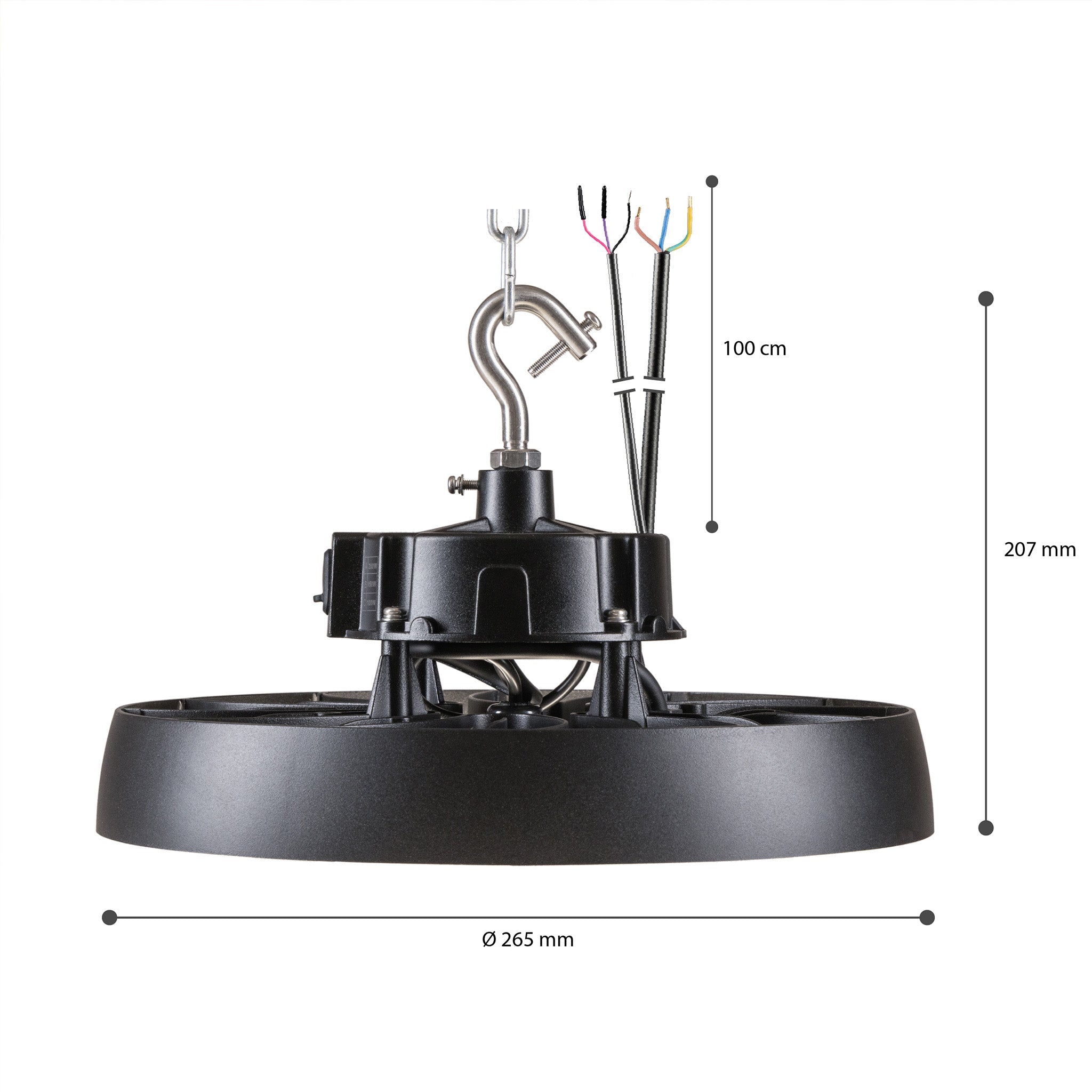 Proventa Probay LED High Bay 200W - Energielabel A - Voor hoge plafonds - 36000 lm High bays LED.nl