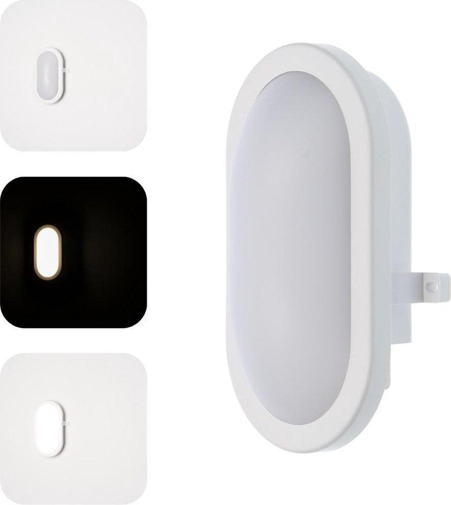 Proventa Outdoor LED Bull Eye Außenleuchte - Wandleuchte Modell Oval für den Außenbereich - lidstore.shop