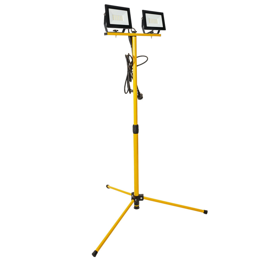 ProWork DUO Tripod LED-Arbeitsscheinwerfer auf Stativ – Höhenverstellbar – 6370 lm - lidstore.shop