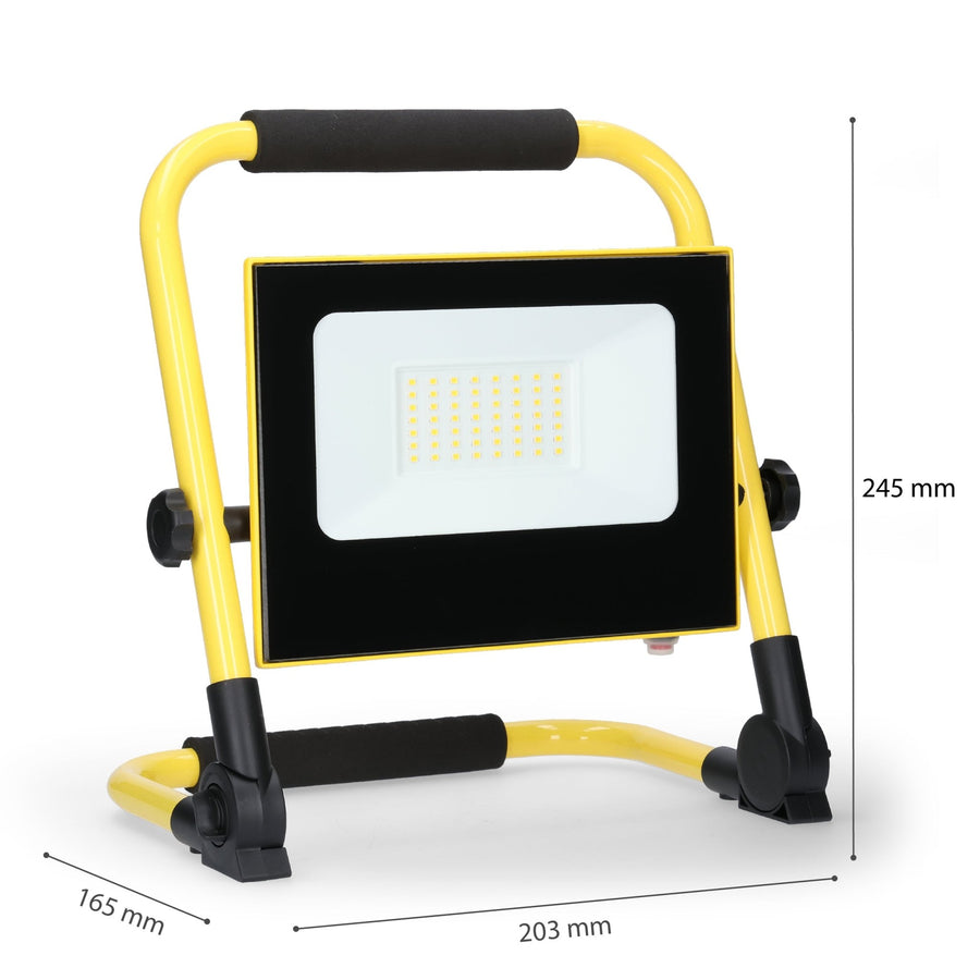 LED's Work Construction Lamp 1400 - Foldable &amp; Rotatable - Dust and water resistant - 20W - LED.nl