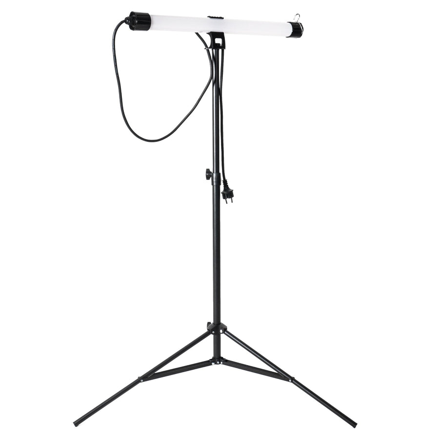 LED-Arbeitsleuchte auf Stativ 1500 - Höhenverstellbar bis 120 cm und drehbar - Leichtgewicht - 20W - lidstore.shop