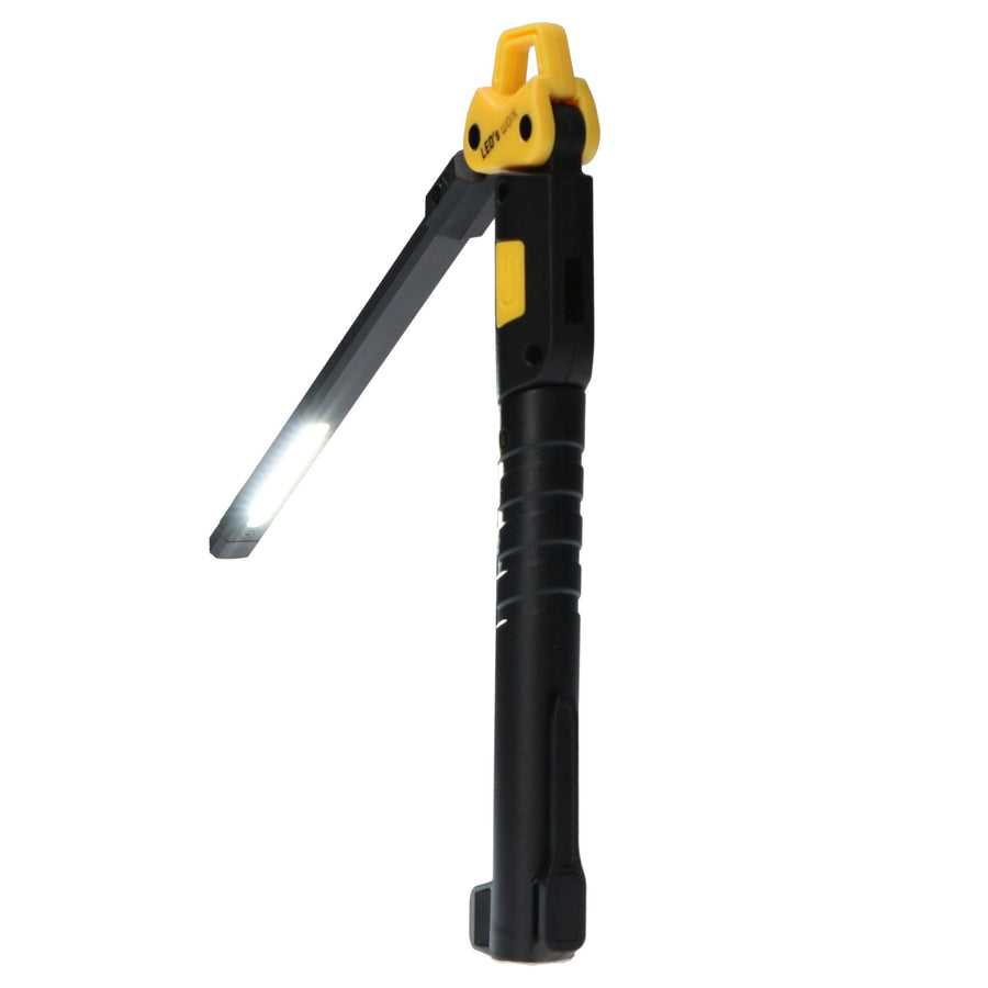 LED's Work Rechargeable Handlamp 300 - Inspektionslampe - Faltbar &amp; Kabellos - Mit Magnet und Haken - lidstore.shop