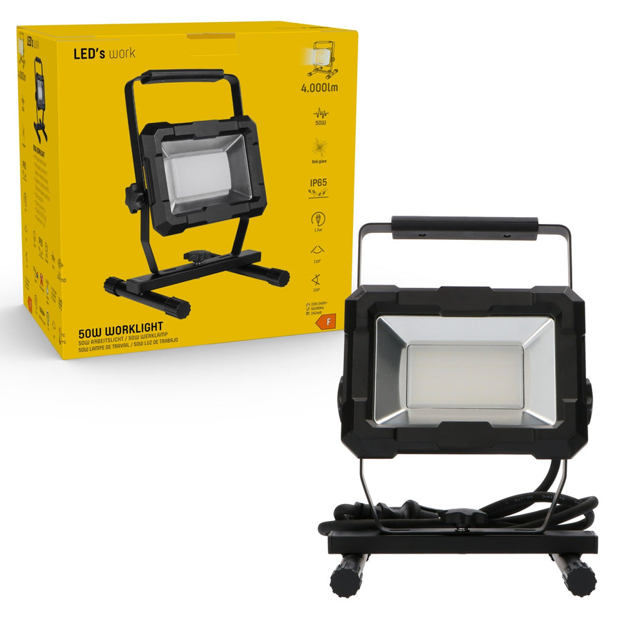 LED's Work Work lamp 4000 - Robust housing - Extra strong cord 150 cm - IP65 waterproof - 50W - LED.nl