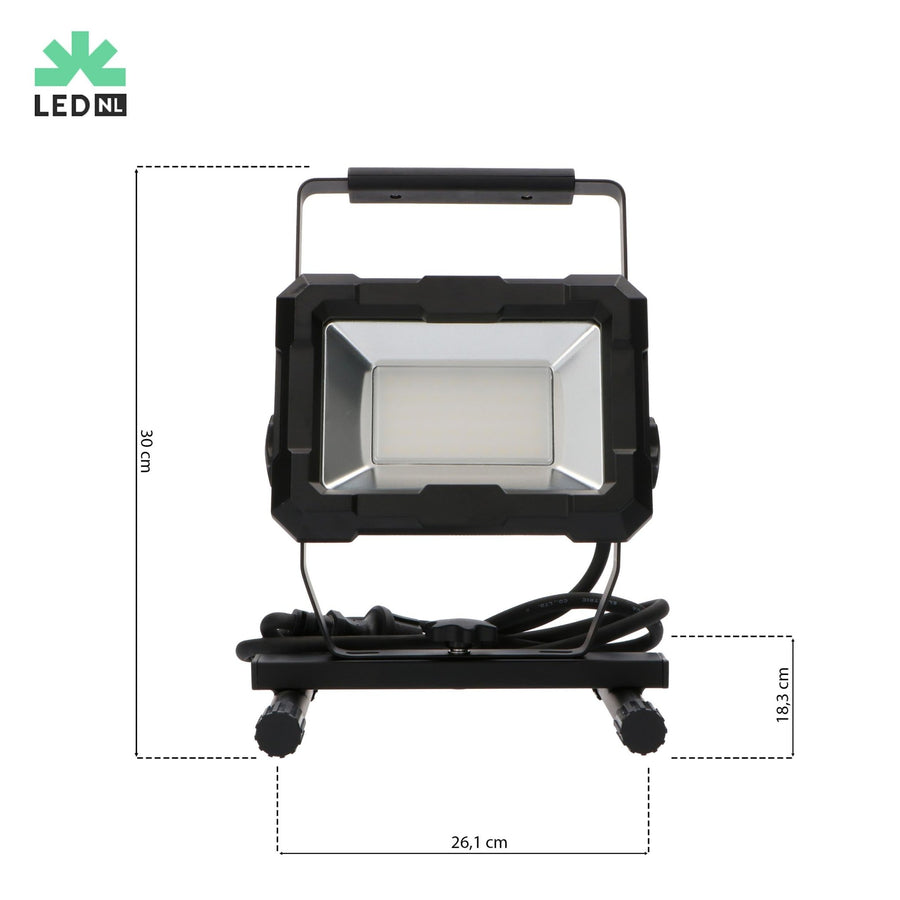 LED's Work Work lamp 4000 - Robust housing - Extra strong cord 150 cm - IP65 waterproof - 50W - LED.nl