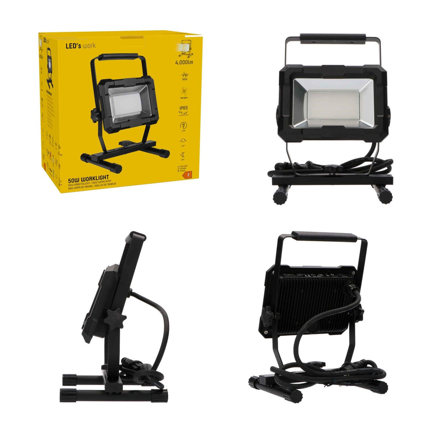 LED's Work Work lamp 4000 - Robust housing - Extra strong cord 150 cm - IP65 waterproof - 50W - LED.nl