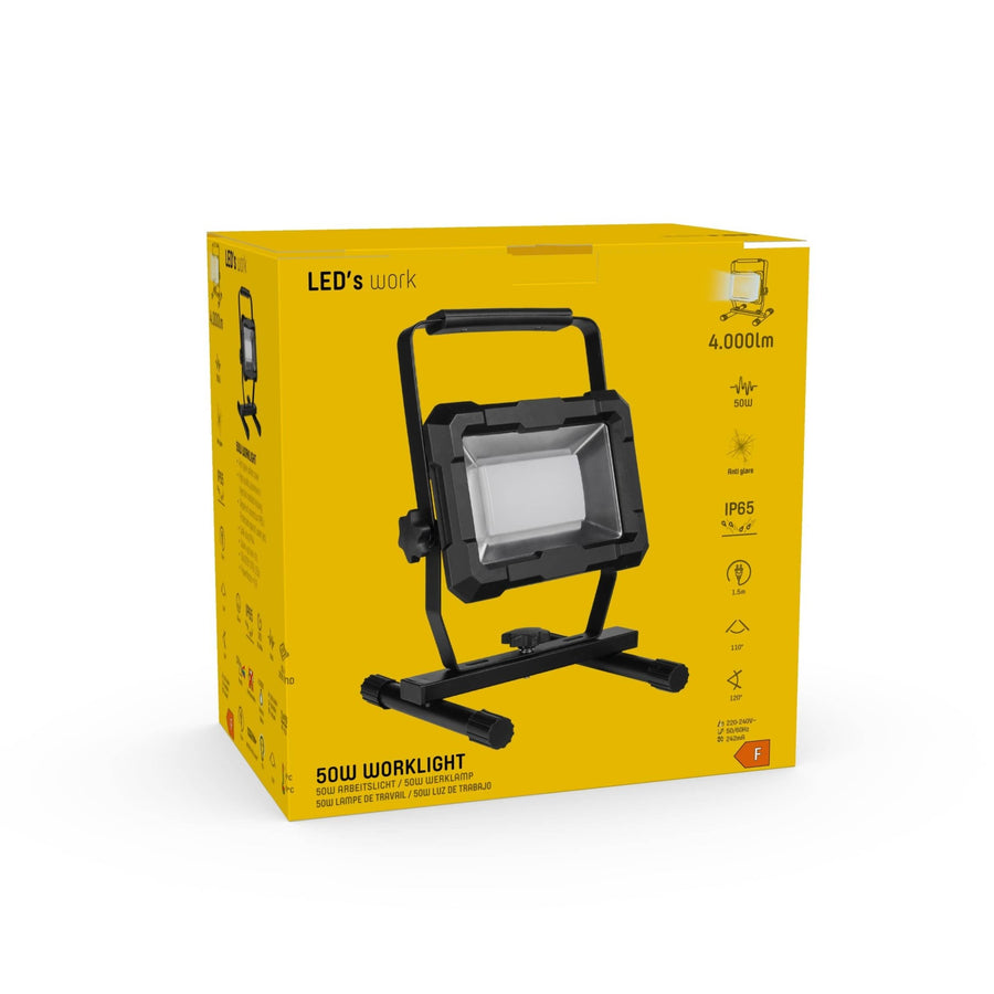 LED's Work Work lamp 4000 - Robust housing - Extra strong cord 150 cm - IP65 waterproof - 50W - LED.nl