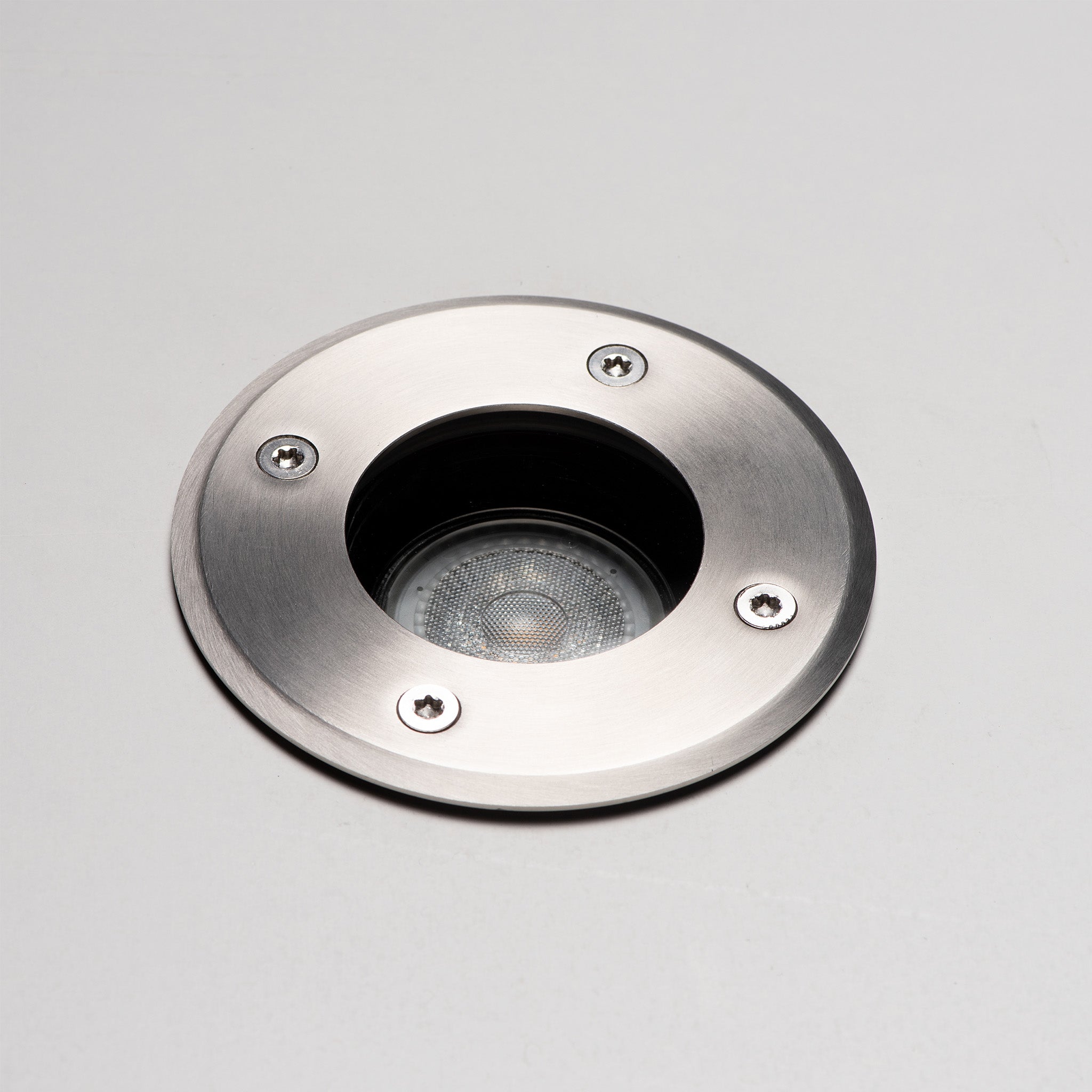 LED's Light RVS LED Grondspot inbouw rond - Voor oprit en tuin - IP67 waterdicht - Zilver Grondspotjes LED.nl