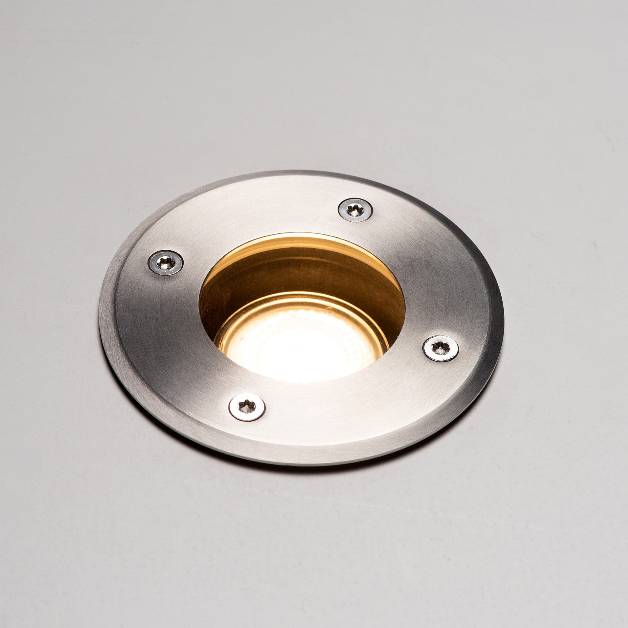 LED's Light RVS LED Grondspot inbouw rond - Voor oprit en tuin - IP67 waterdicht - Zilver Grondspotjes LED.nl