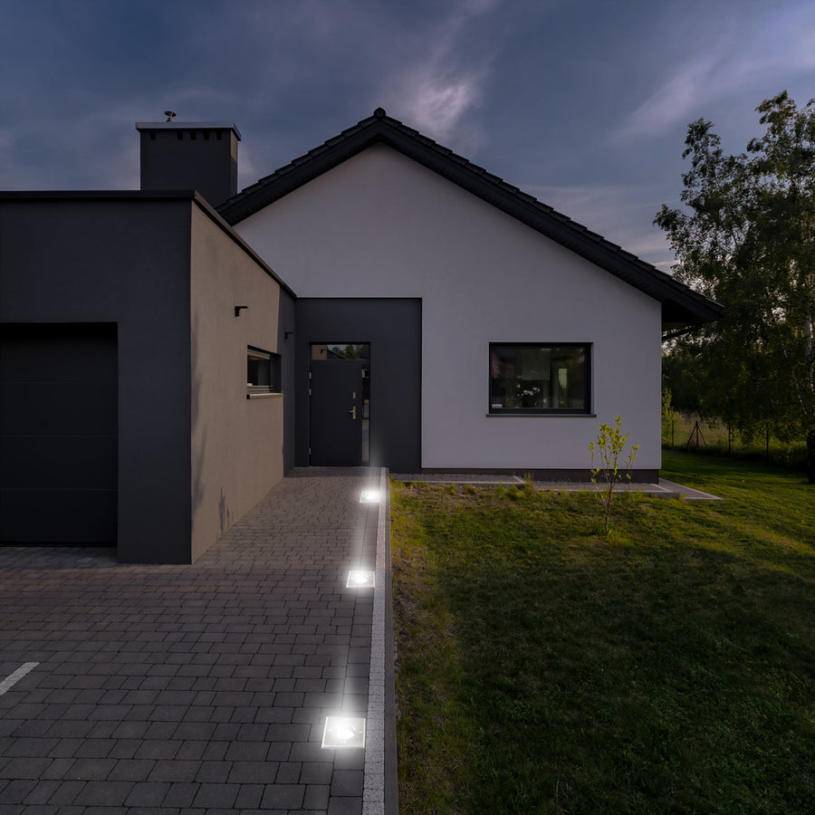 LED's Light stainless steel LED Ground spot recessed square - For driveway and garden - IP67 waterproof - Silver - LED.nl