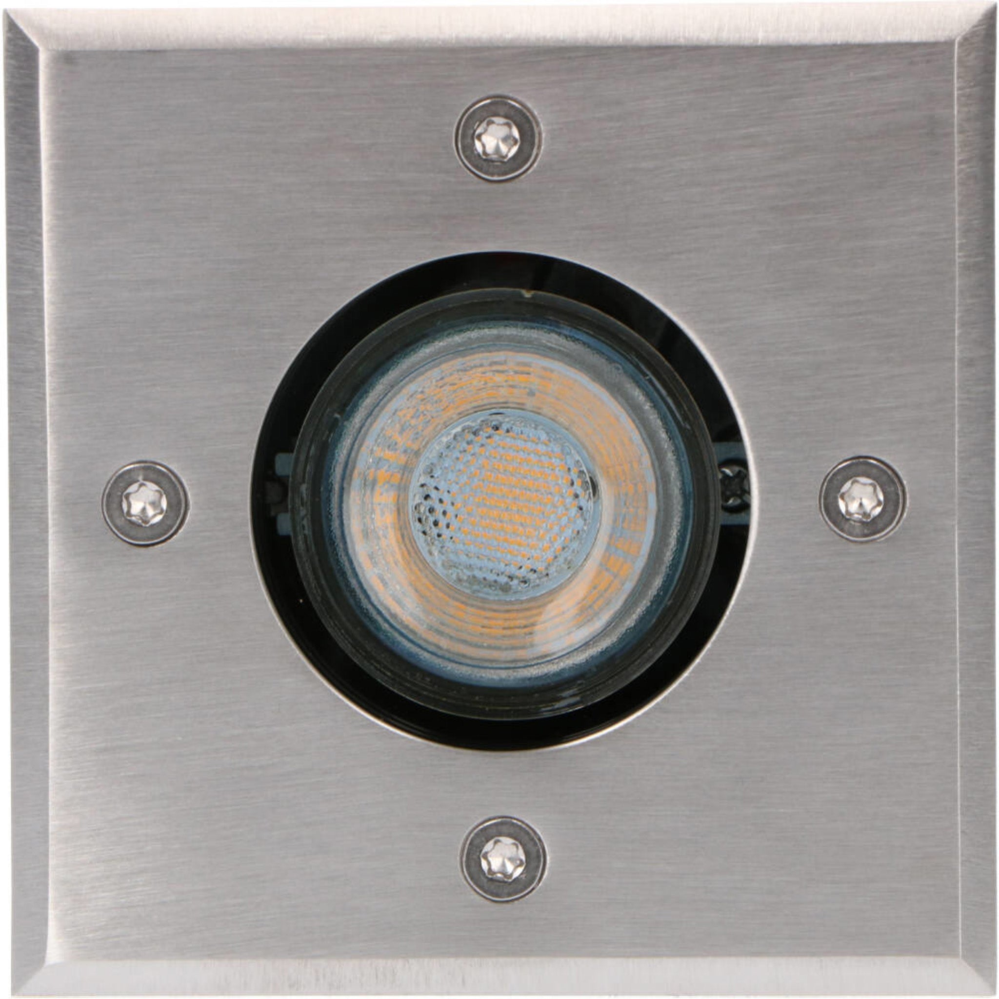 LED's Light RVS LED Grondspot inbouw vierkant - Voor oprit en tuin - IP67 waterdicht - Zilver Grondspotjes LED.nl