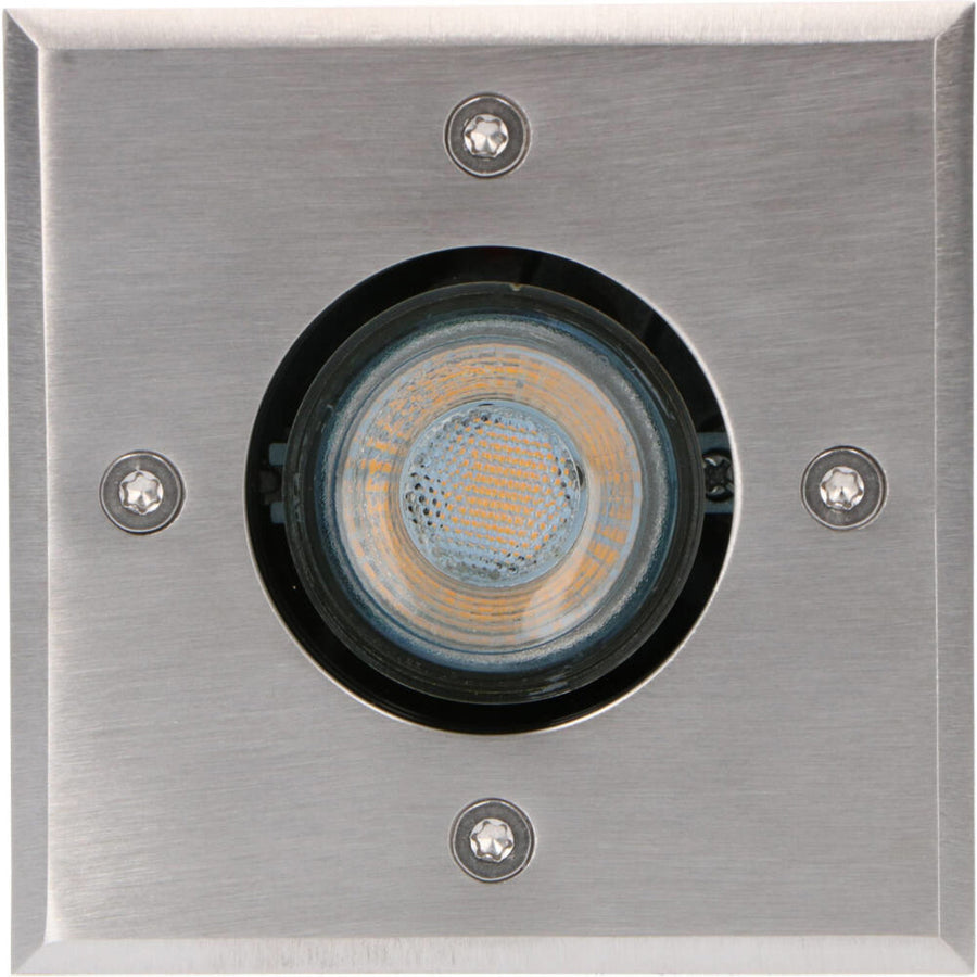 LED's Light stainless steel LED Ground spot recessed square - For driveway and garden - IP67 waterproof - Silver - LED.nl