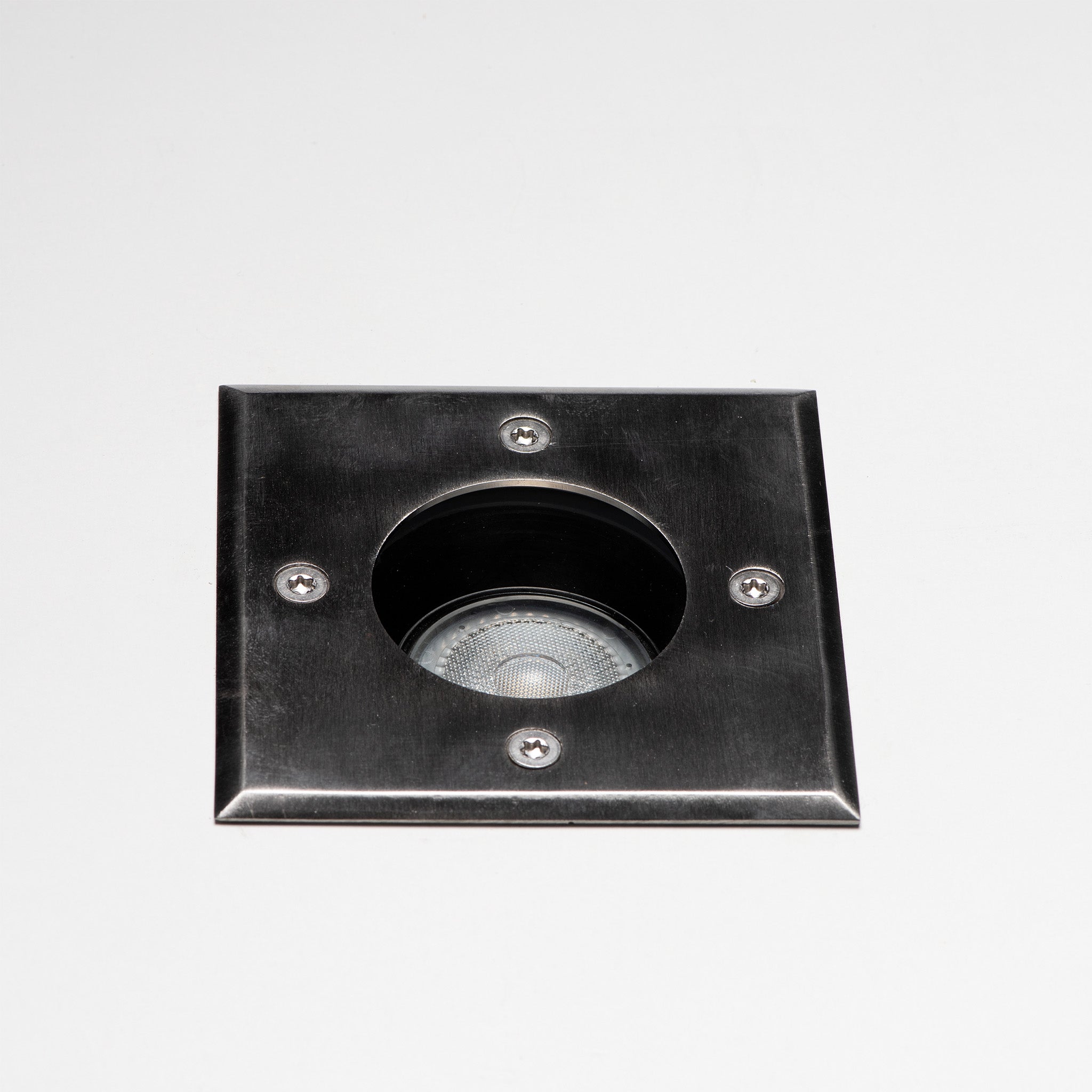 LED's Light RVS LED Grondspot inbouw vierkant - Voor oprit en tuin - IP67 waterdicht - Zilver Grondspotjes LED.nl
