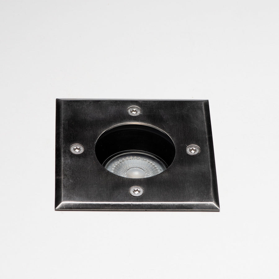 LED's Light stainless steel LED Ground spot recessed square - For driveway and garden - IP67 waterproof - Silver - LED.nl