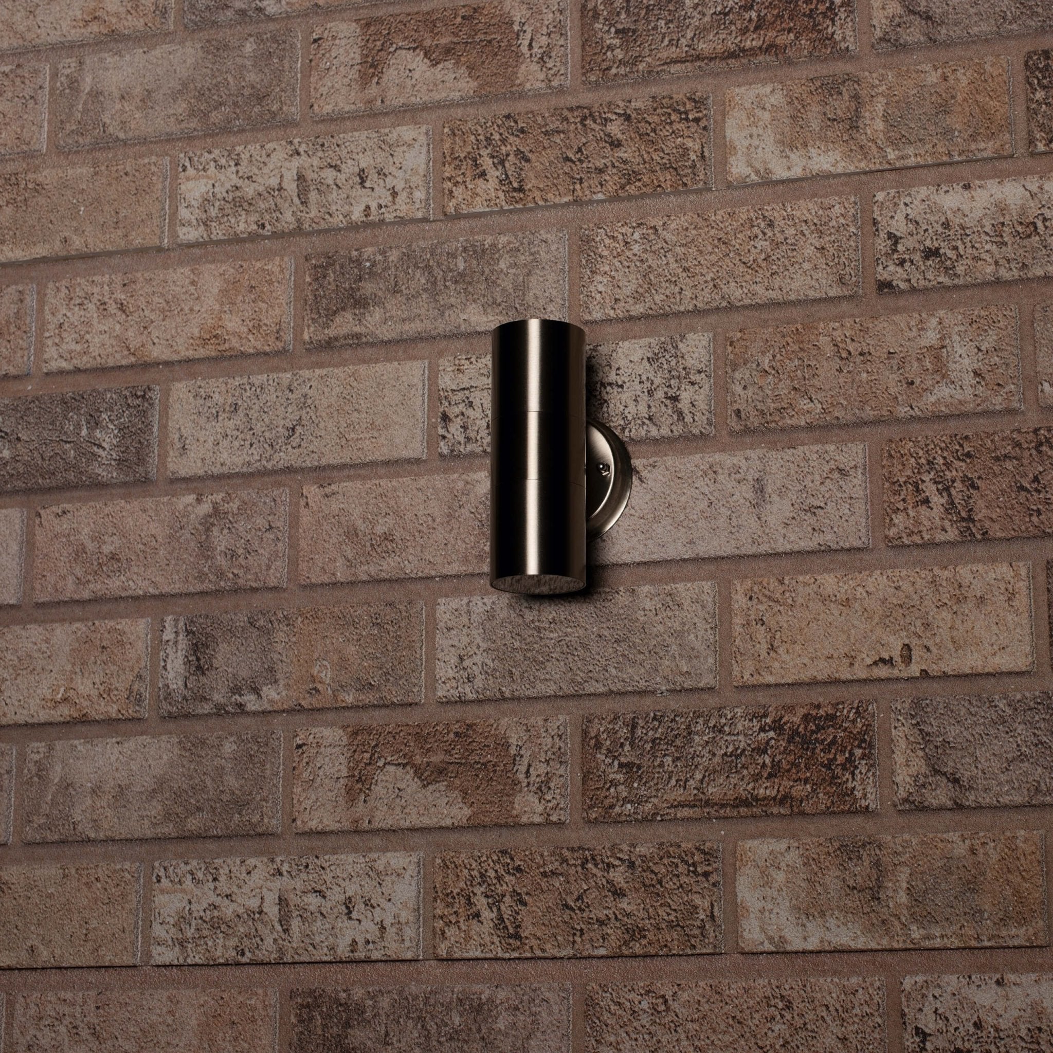 LED's Light RVS LED Muurlamp Buiten - Spot met 2 x GU10 fitting - Model Catania - IP44 - Zilver Spotjes LED.nl